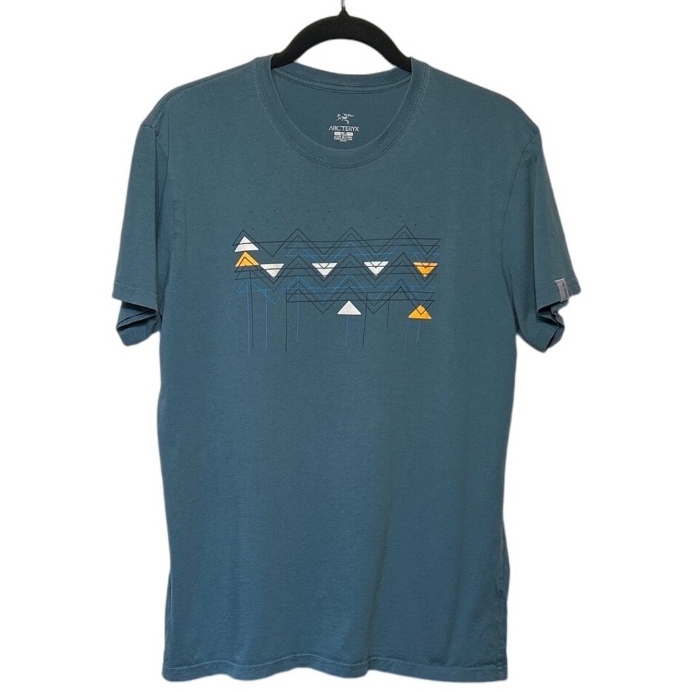 Arc'teryx Graphic T-Shirt Teal Men's Size Large Outdoor Activewear Lightweight